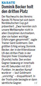 Dominik Becker holt 3. Platz